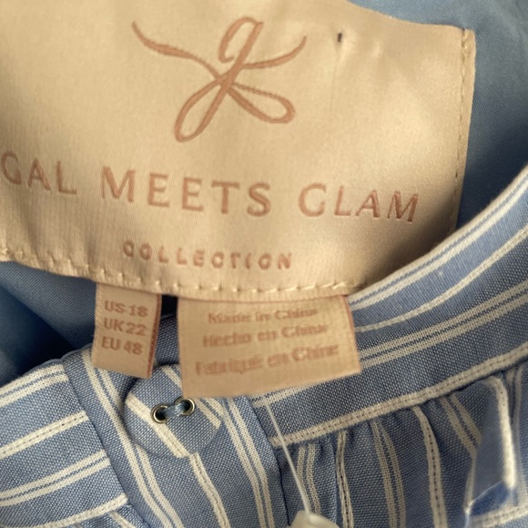 NWT Gal Meets Glam Striped Tiered Maxi Dress - Picture 3 of 6